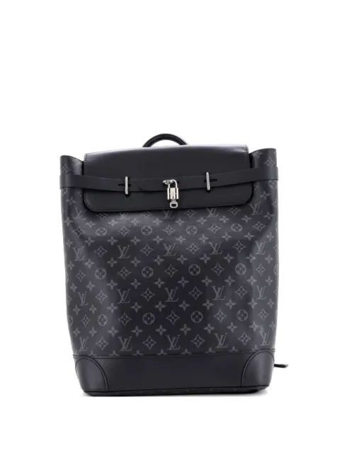Louis Vuitton Pre-Owned Steamer Monogram Eclipse Canvas backpack Black X5DKVOCYP6FF3WQE