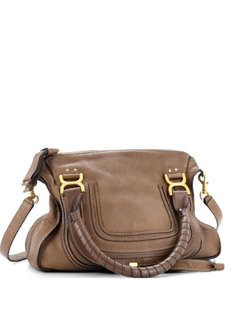 Chloé Pre-Owned Marcie Leather Medium satchel Brown CN3I4OT27FK78SPV