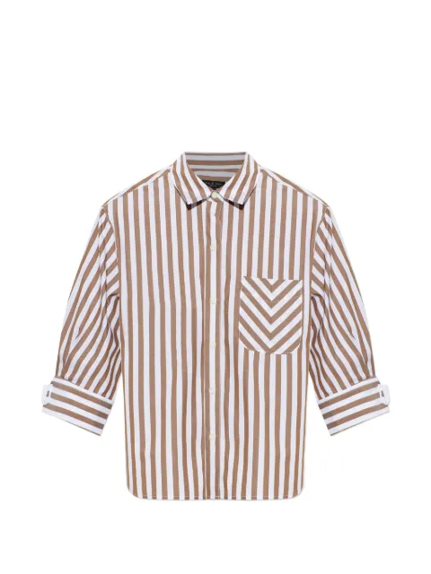 rag & bone Lucia striped cotton shirt Brown RA6Y26SSMCO