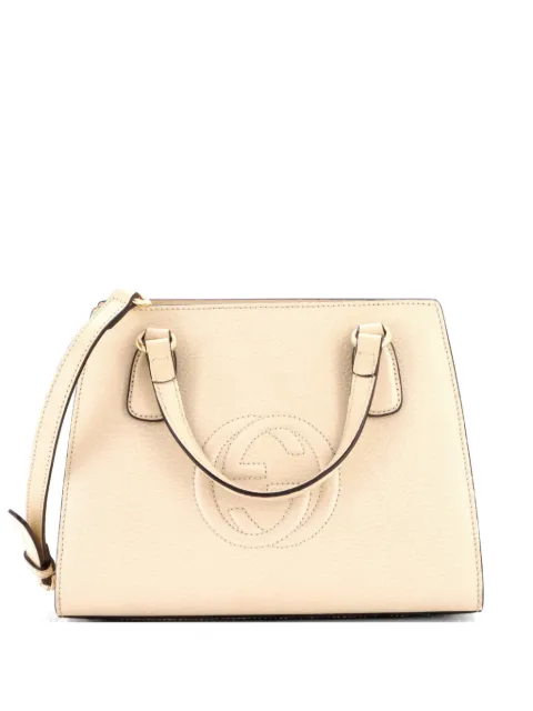 Gucci Pre-Owned Soho Convertible Top Handle Leather Small satchel Neutrals 83NIZGPLZC3PW8QE
