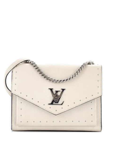 Louis Vuitton Pre-Owned Mylockme Handbag Studded Leather BB shoulder bag Neutrals 7KQAA6FLPBIVDWFP