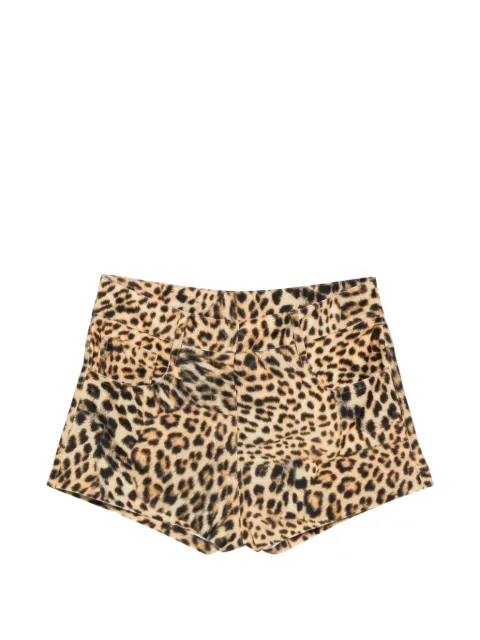 Norma Kamali leopard-print shorts Neutrals KK3269PLF27656