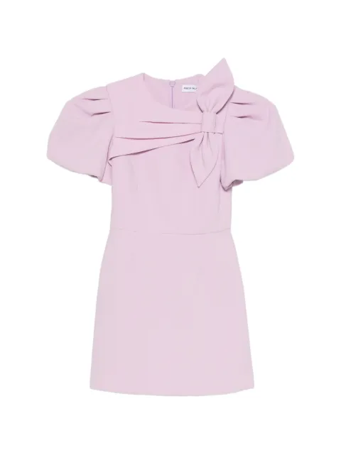 Rebecca Vallance Yolanda bow-detail puff-sleeve mini dress Purple 26031746