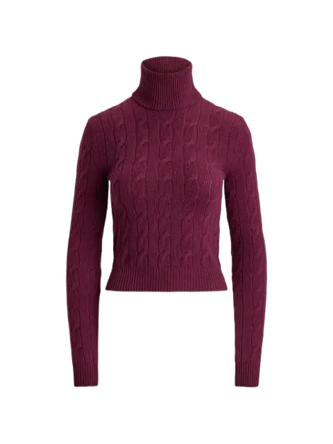Ralph Lauren Collection cable-knit turtleneck sweater Red 290P23408