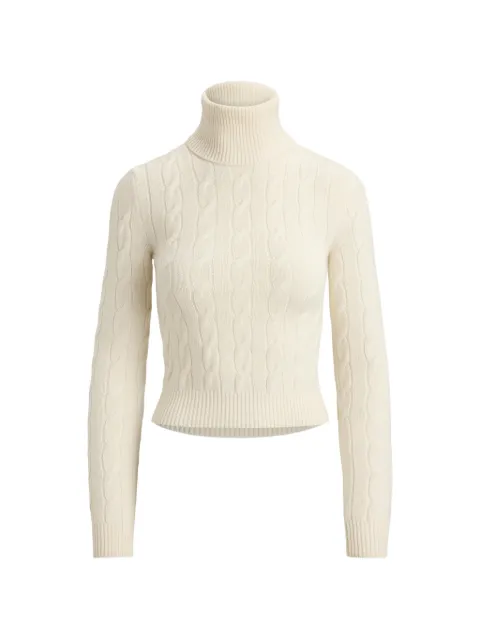 Ralph Lauren Collection cable-knit turtleneck sweater Neutrals 290P23408