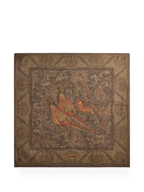 Ralph Lauren Collection pheasant paisley-print scarf Brown 434P25686