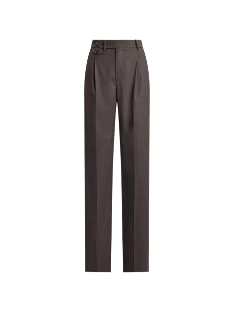 Ralph Lauren Collection Brie pleated straight-leg trousers Brown 290P25483