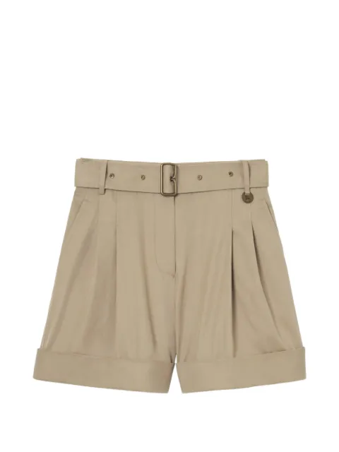 Burberry belted tropical gabardine shorts Neutrals 8127803