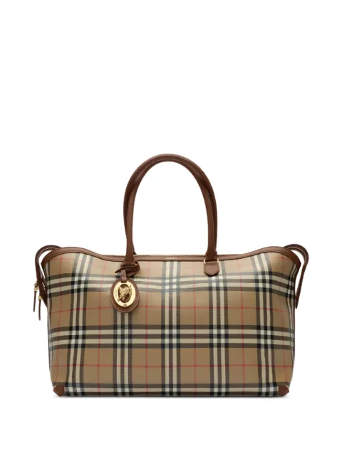 Burberry medium Check zip tote Neutrals 8129035