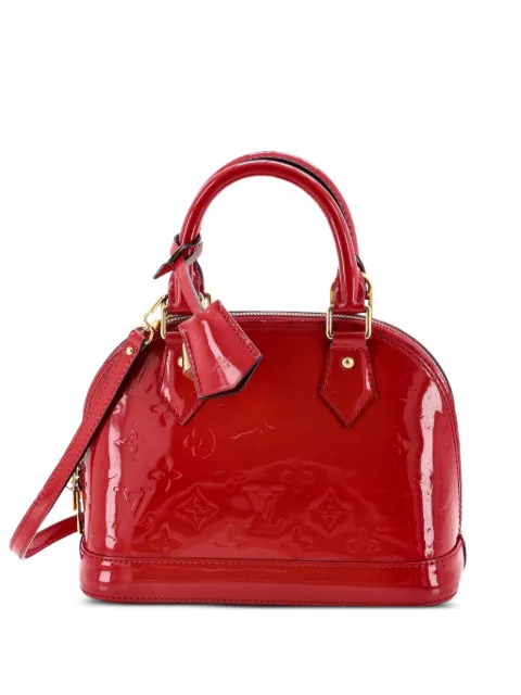 Louis Vuitton Pre-Owned Alma Handbag Monogram Vernis BB shoulder bag Red ZX8BTA9IIEQFNNBK