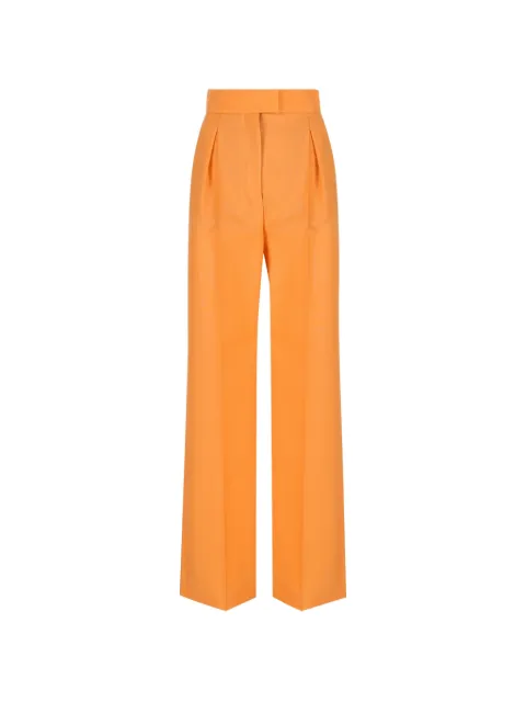 Valentino Garavani pleated straight-leg trousers Orange 9B3RB766A