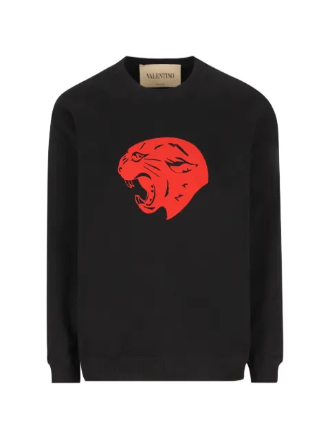 Valentino Garavani panther-print sweatshirt Black 9V3MF29NB
