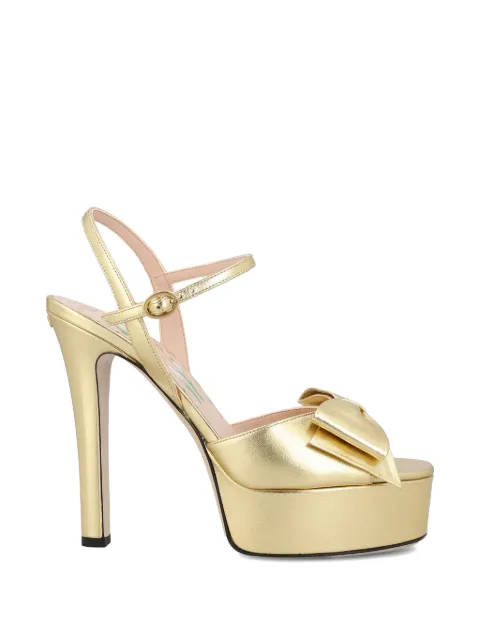 Valentino Garavani bow-detail platform sandals Gold 9W2S0QC5K