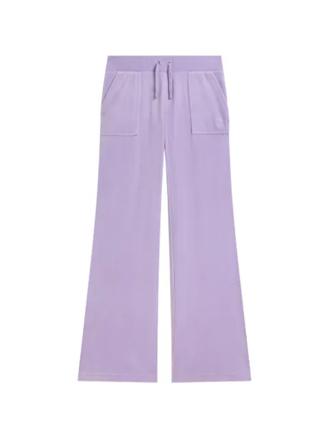 Juicy Couture low-rise velour track pants Purple JCSEBJ001160