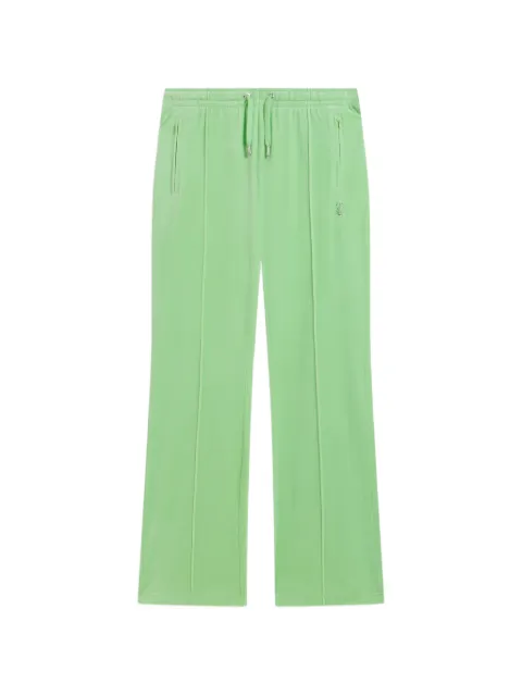 Juicy Couture velour diamanté-embellished track pants Green JCWBJ1263271007
