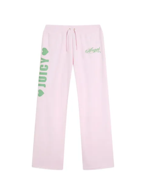 Juicy Couture Angel logo-print trousers Pink JCNBJ126454381