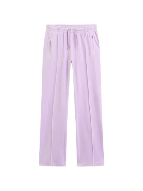 Juicy Couture Diamanté velour track pants Purple JCAPW045160