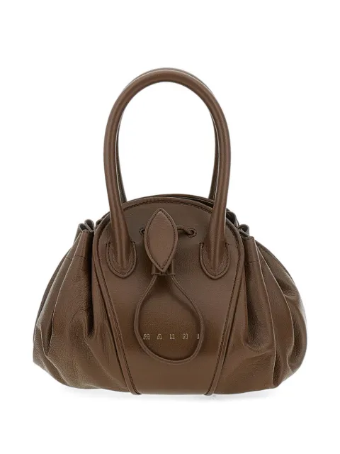 Marni leather Tulipea small handbag Brown SBMP0223A0P8710