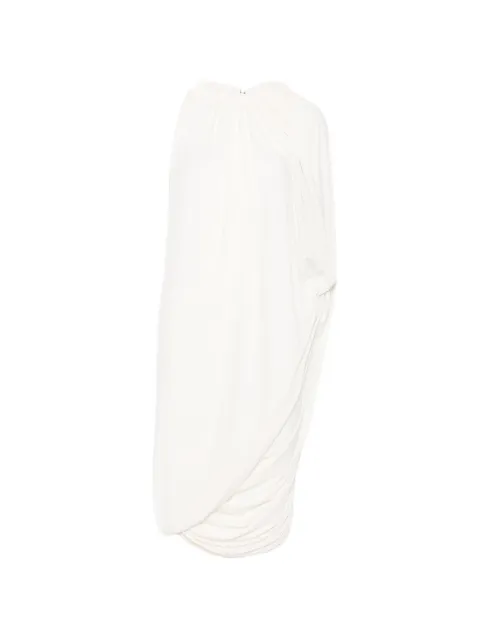 Coperni draped smocked midi dress Neutrals COPR283F5022