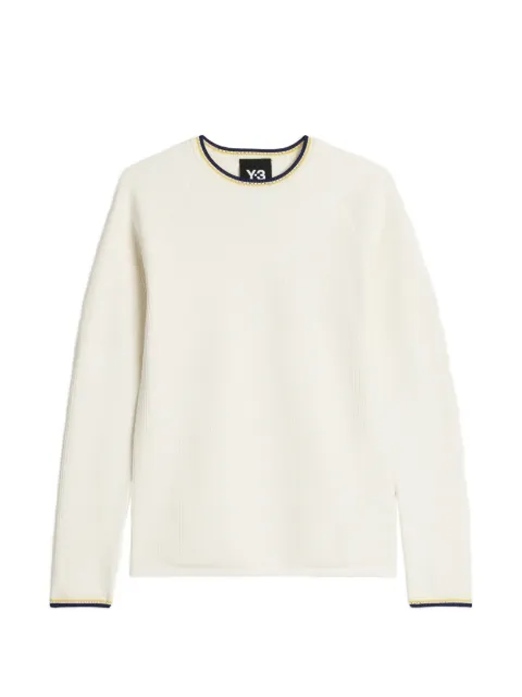 Y-3 x Wales Bonner raglan-sleeve sweater White KS3975