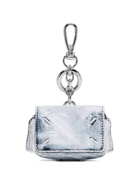 Maison Margiela Four Stitches keyring Blue SA1VL0062P9235