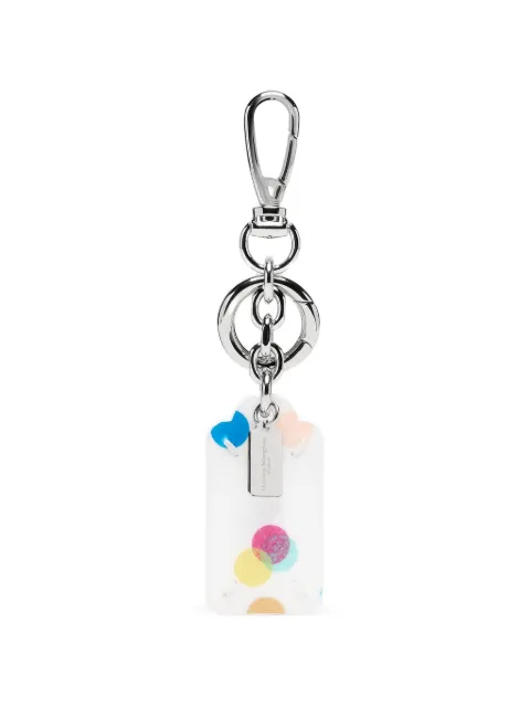 Maison Margiela double tag confetti-print keyring White SA2UA0017P7793