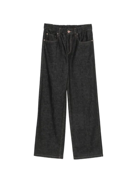 Brunello Cucinelli contrast-stitch jeans Black MP134P4108C002