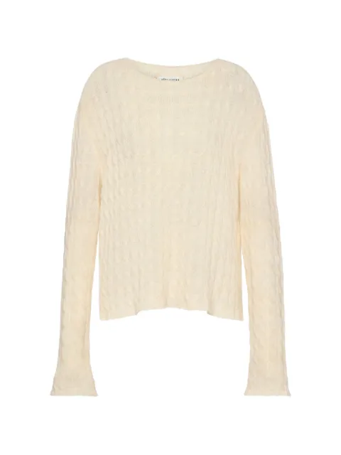 Maison Margiela cable-knit four white stitches cardigan Neutrals S51HL0045M13306