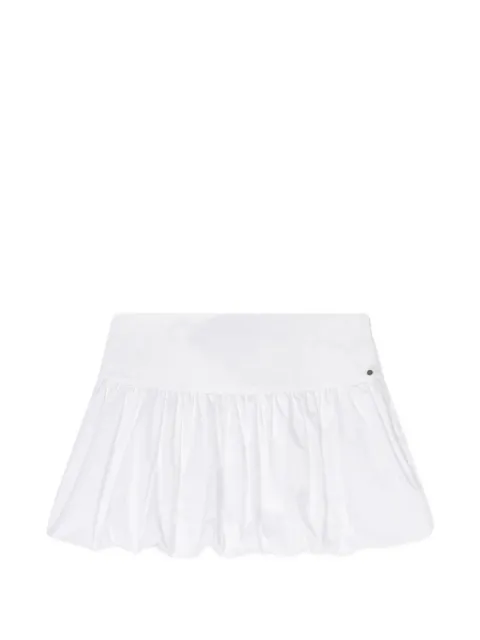 Armani Exchange gathered bubble-hem mini skirt White XW002250AF18862