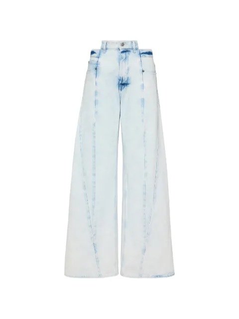 Maison Margiela Spliced curved-seam jeans Blue S51LA0189M30045