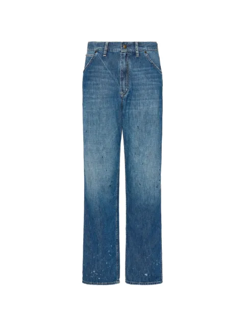 Maison Margiela paint-splatter straight-leg jeans Blue S51LA0193M30021