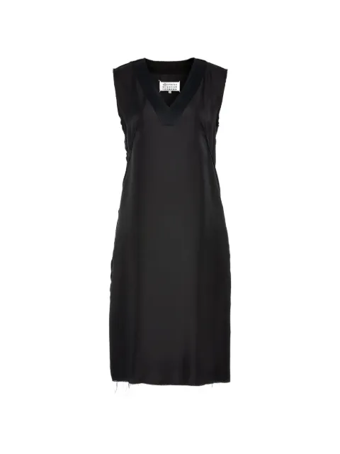 Maison Margiela Anonymity of the Lining V-neck midi dress Black S51DD0064M36037