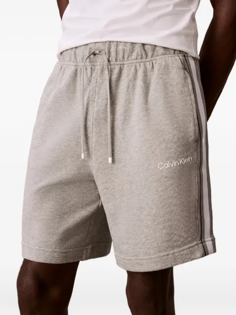 Calvin Klein side-stripe logo-print shorts Grey LVGMS6S801P7A