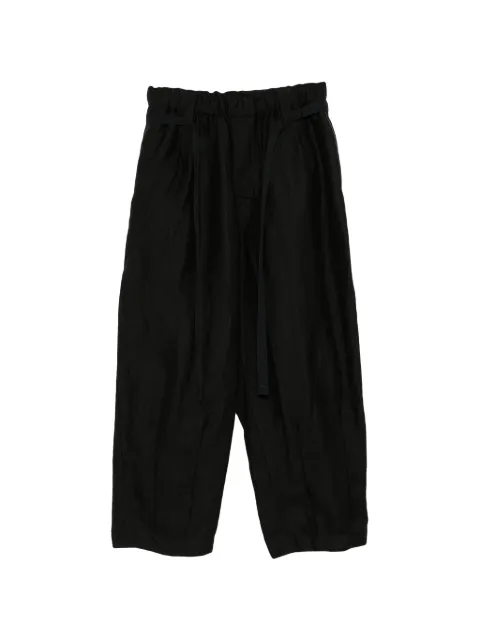 Klasica drawstring elasticated-waist trousers Black 26STRSC25