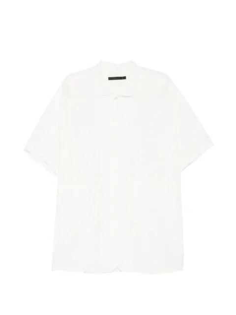 Klasica short-sleeve patch-pocket shirt White 26SSH52E42WH