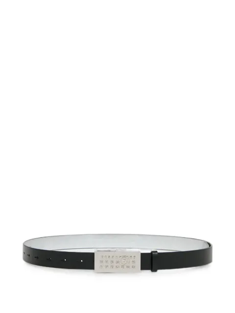 MM6 Maison Margiela plaque-detail belt Black SA6TP0010P9198