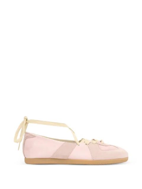 Maison Margiela Replica soft laced ballet flats Pink S58WS0297P7790