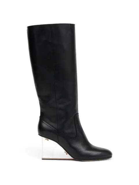 Maison Margiela 80mm leather knee-high boots Black S58WW0166P0412