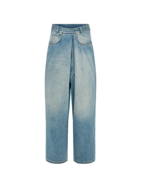 Maison Margiela wrap-front faded jeans Blue S50LA0249M30034