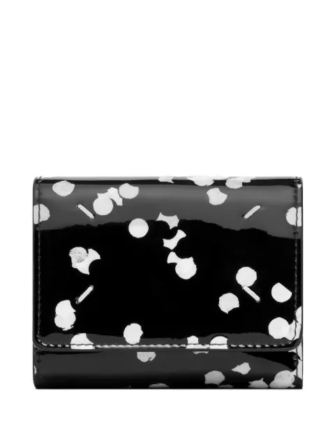 Maison Margiela patent-finish tri-fold wallet Black SA3UI0010P7793