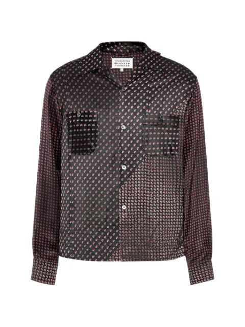 Maison Margiela paisley-print long-sleeve shirt Black S50DT0083M36040