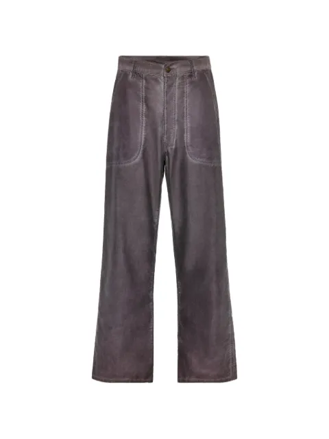 Maison Margiela stitched-pocket wide-leg trousers Grey S50KA0728M35702