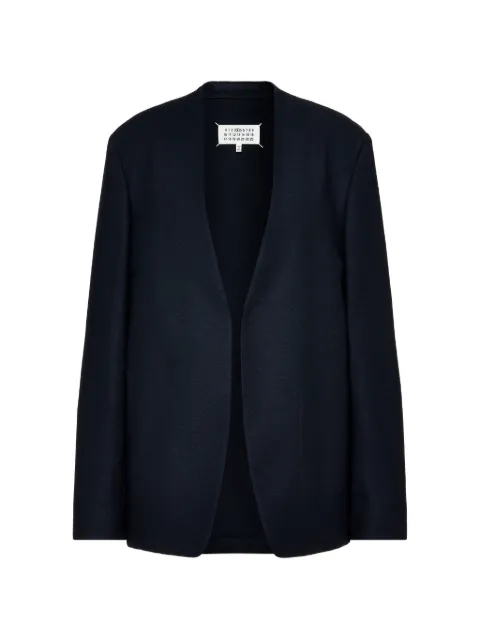 Maison Margiela open-front collarless jacket Blue S51BN0441S47782