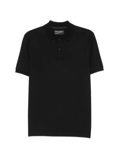 Marc O'Polo logo-embroidered piqué polo shirt Black MPO5000013999