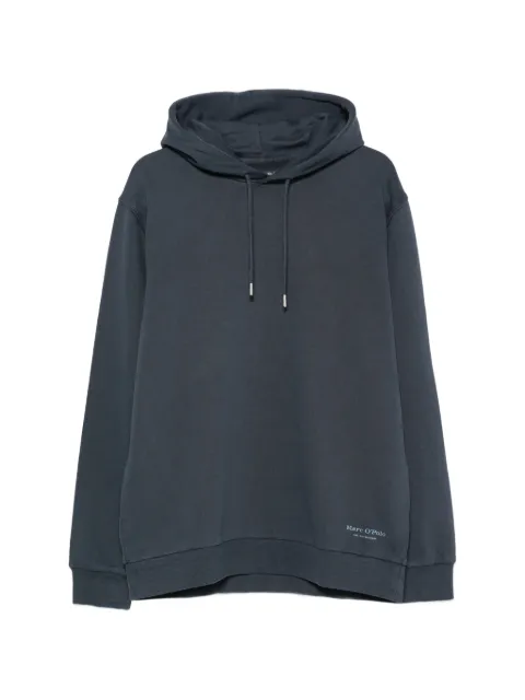 Marc O'Polo logo-print drawstring hoodie Blue MPO5000012633