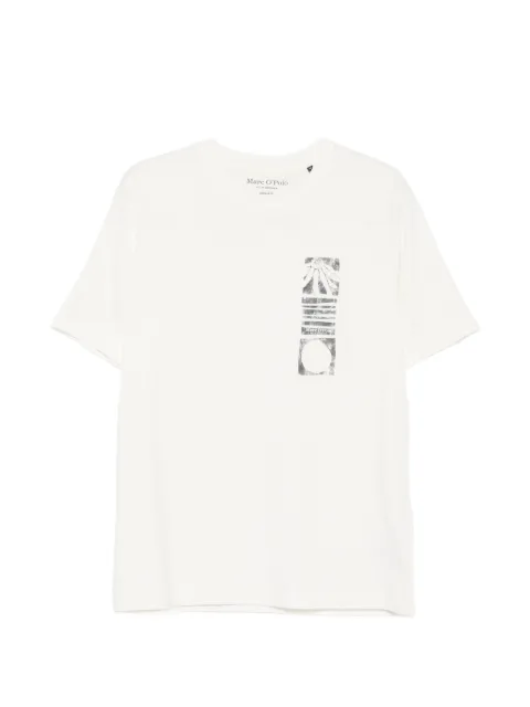 Marc O'Polo graphic-print round-neck T-shirt Neutrals MPO5000012690