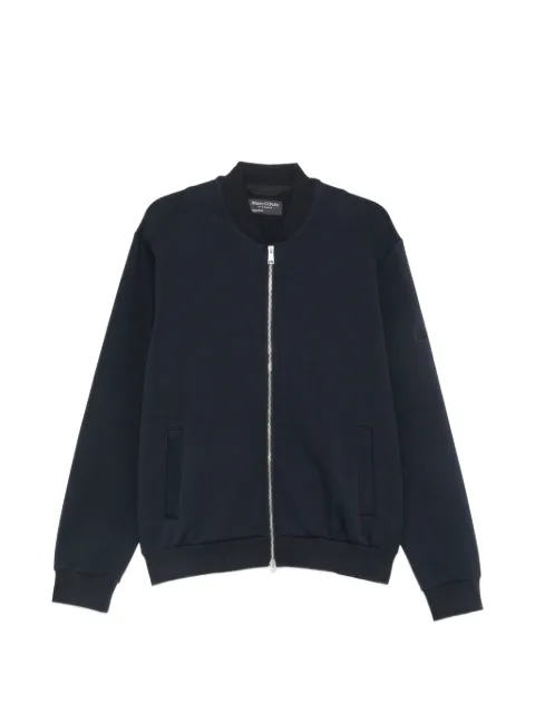 Marc O'Polo ribbed-trim zip-up sweatshirt Blue 5000012642
