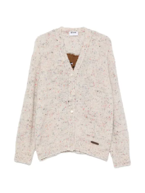 Moschino Teddy Bear buttoned cardigan Neutrals A09325504