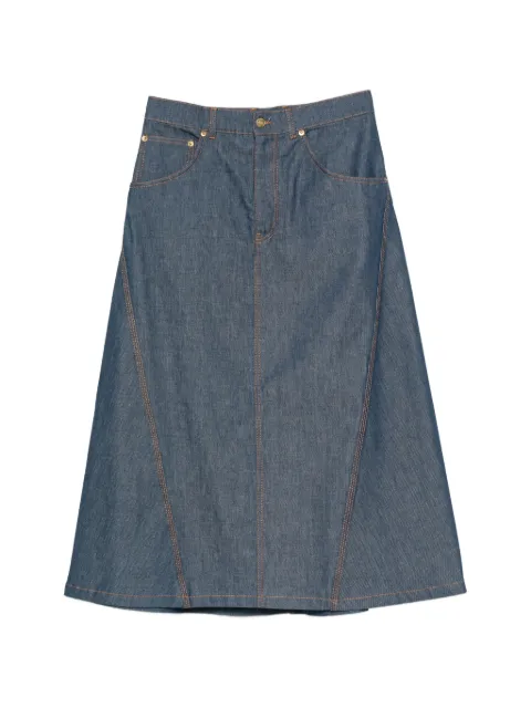 Moschino A-line midi skirt Blue A01275538