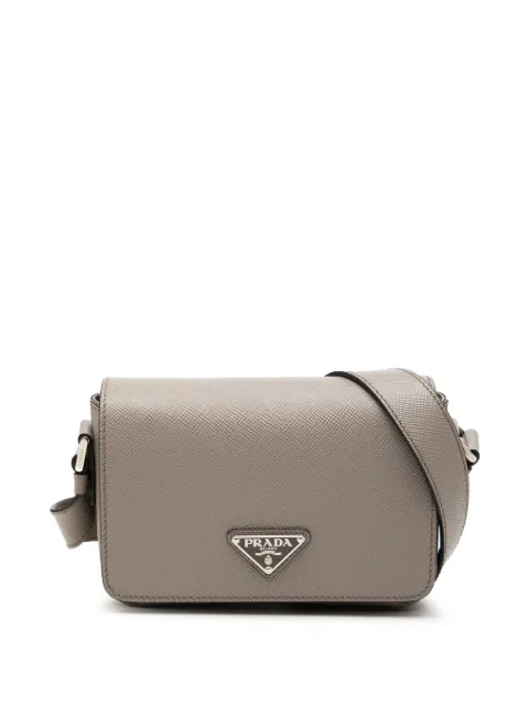 Prada Pre-Owned 2013-2026 Saffiano crossbody bag Grey N6VOQE20DZC26FSM
